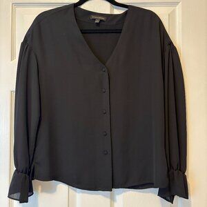 Banana Republic Silky Black Blouse
